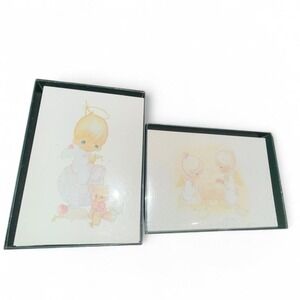 Vintage Precious Moments Christmas Cards Set of 2 Boxes